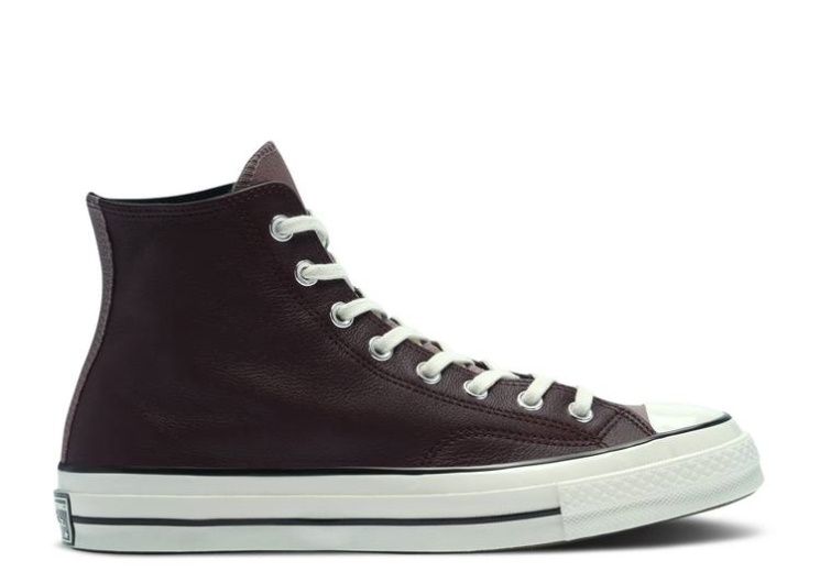 Converse Chuck 70 Leather High - Colorblock Black/Noble Grey/Egret