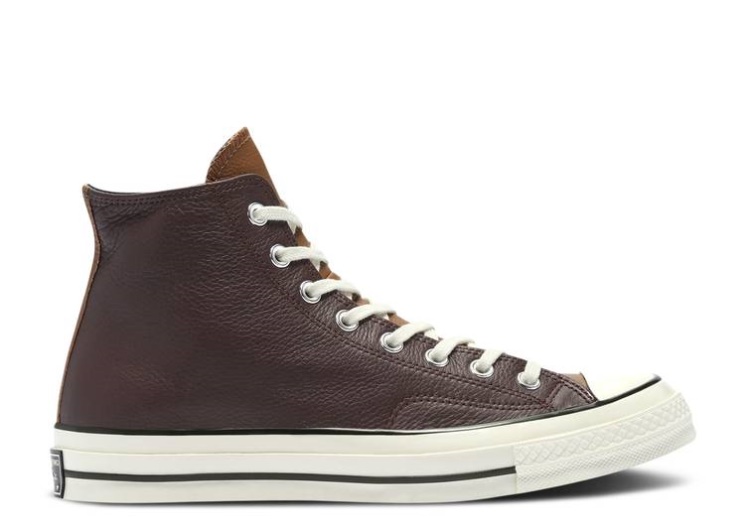 Converse Chuck 70 Leather High - Colorblock Dark Root/Clove Brown/Egret