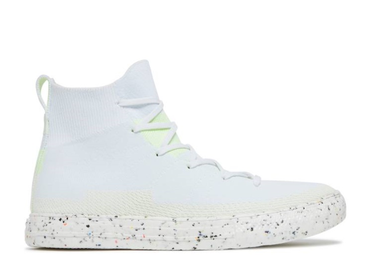 Converse Chuck Taylor All Star Crater Knit High - White Barely Volt