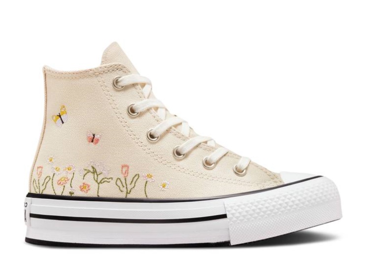Converse Chuck Taylor All Star Lift Platform High Ps - Floral Embroidery