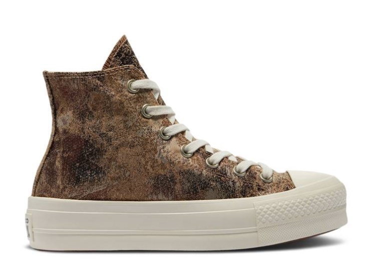 Converse Chuck Taylor All Star Platform High - Metallic Camo Bronze/Egret