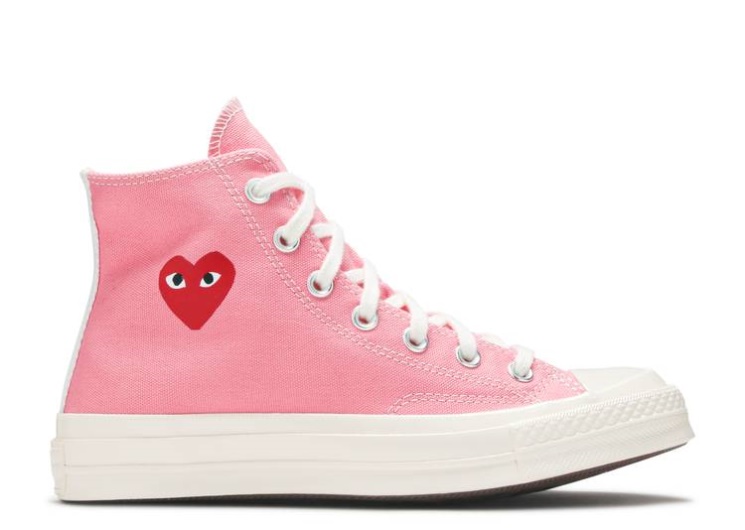 Converse Comme Des Garçons Play X Chuck 70 High - Bright Pink