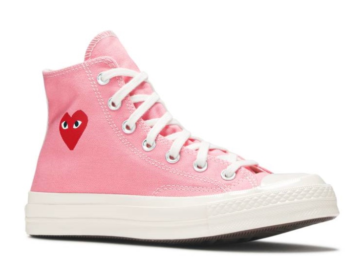 Converse Comme Des Garçons Play X Chuck 70 High - Bright Pink