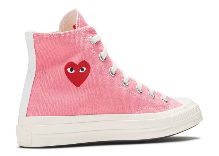 Converse Comme Des Garçons Play X Chuck 70 High - Bright Pink