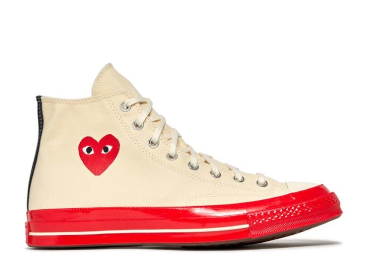 Converse Comme Des Garçons Play X Chuck 70 High - Pristine Red