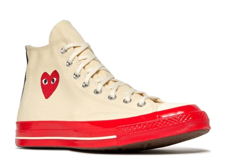 Converse Comme Des Garçons Play X Chuck 70 High - Pristine Red