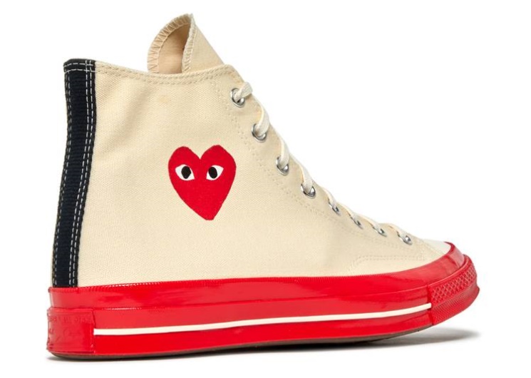 Converse Comme Des Garçons Play X Chuck 70 High - Pristine Red