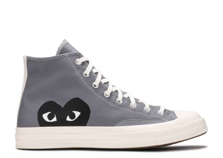 Converse Comme Des Garçons Play X Chuck 70 High - Steel Gray