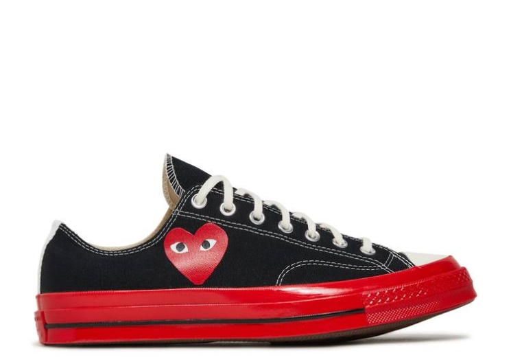 Converse Comme Des Garçons Play X Chuck 70 Low - Black Red