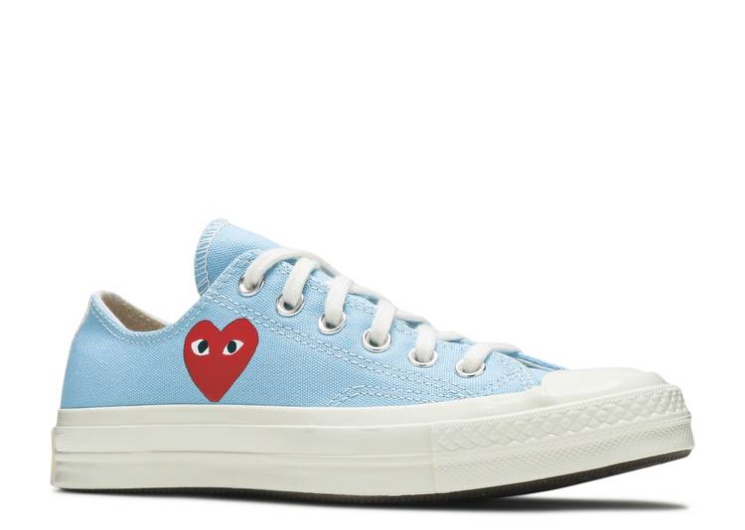 Converse Comme Des Garçons Play X Chuck 70 Low - Bright Blue