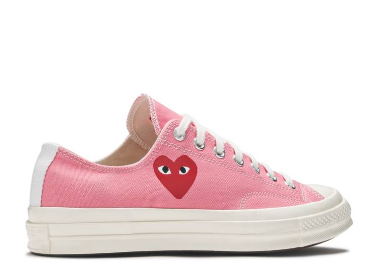 Converse Comme Des Garçons Play X Chuck 70 Low - Bright Pink