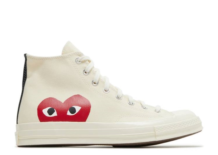 Converse Comme Des Garçons X Chuck Taylor All Star Hi - Milk