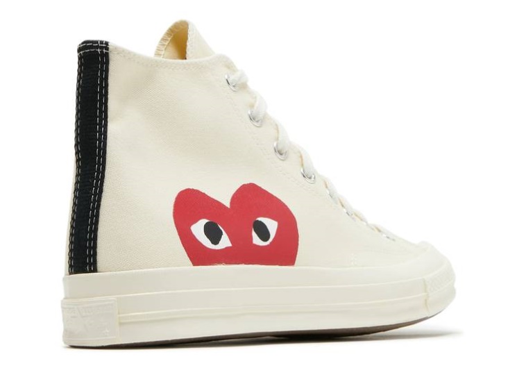 Converse Comme Des Garçons X Chuck Taylor All Star Hi - Milk