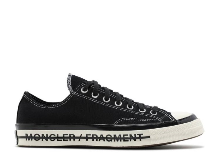 Converse Fragment Design X Moncler X Chuck 70 Low Black/Egret
