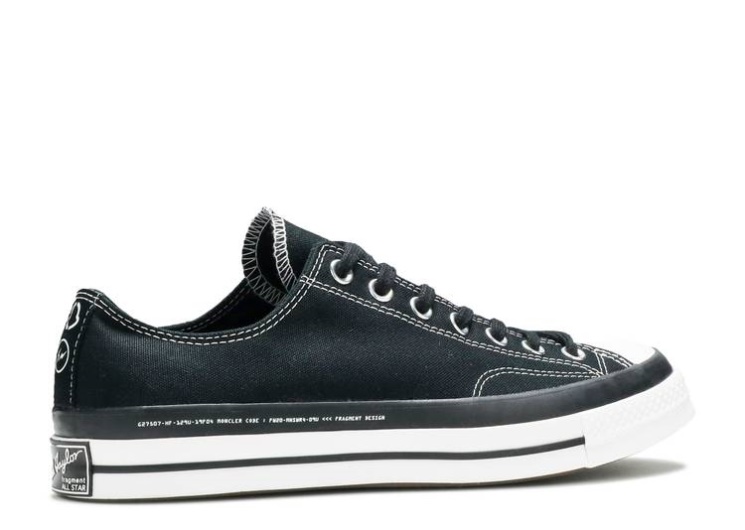 Converse Fragment Design X Moncler X Chuck 70 Low Black/White
