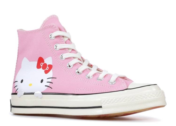 Converse Hello Kitty X Chuck 70 Canvas Hi Top - Prism Pink