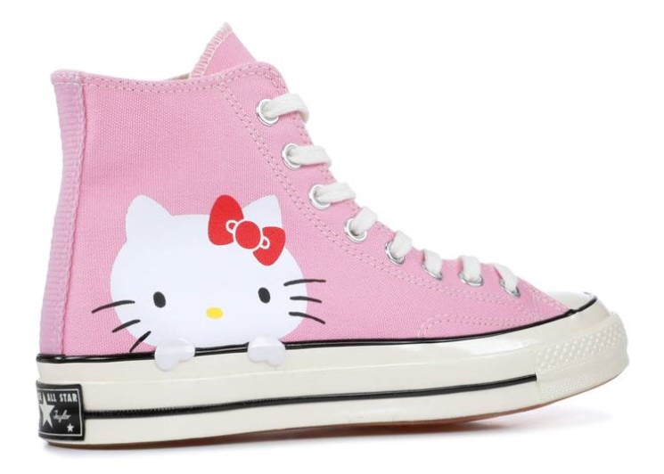 Converse Hello Kitty X Chuck 70 Canvas Hi Top - Prism Pink