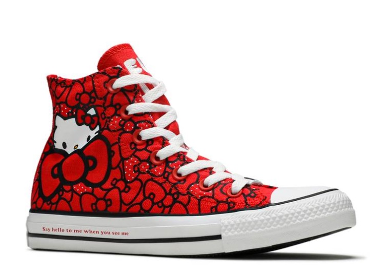 Converse Hello Kitty X Wmns Chuck Taylor All Star Hi - Red