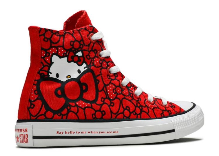 Converse Hello Kitty X Wmns Chuck Taylor All Star Hi - Red
