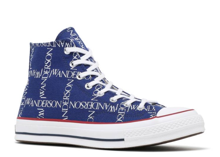 Converse JW Anderson X Chuck 70 Hi Top - Grid Twilight Blue/White/Black