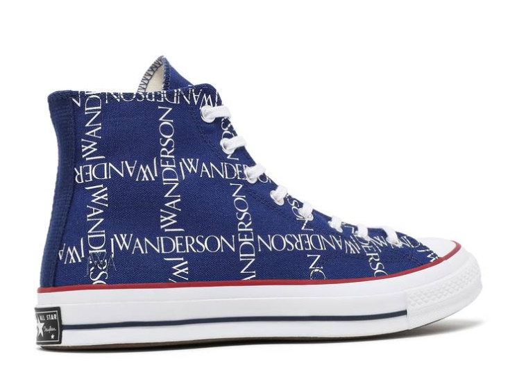 Converse JW Anderson X Chuck 70 Hi Top - Grid Twilight Blue/White/Black