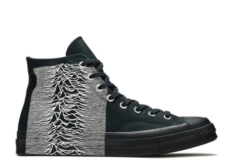 Converse Joy Division X Pleasures X Chuck 70 High - Black White
