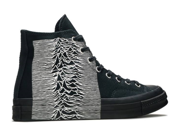 Converse Joy Division X Pleasures X Chuck 70 High - Black White