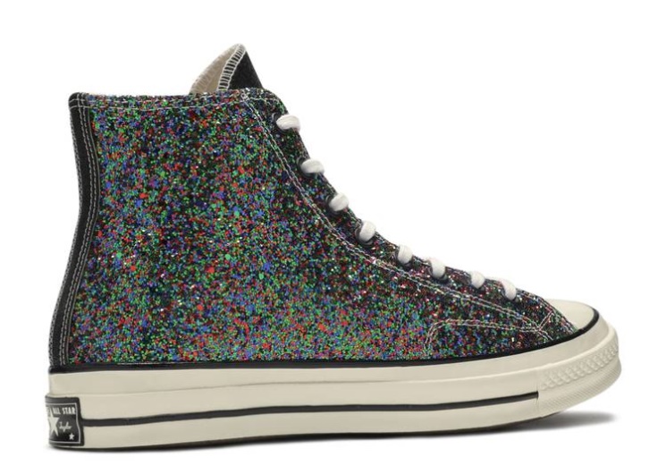 Converse Jw Anderson X Chuck 70 Hi - Glitter Pack Black/White/Egret