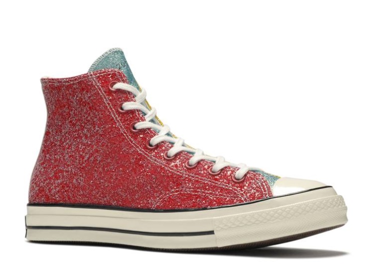 Converse Jw Anderson X Chuck 70 Hi - Glitter Pack Cherry/Sulphur/Egret