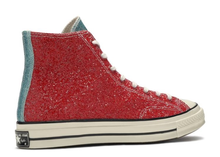 Converse Jw Anderson X Chuck 70 Hi - Glitter Pack Cherry/Sulphur/Egret