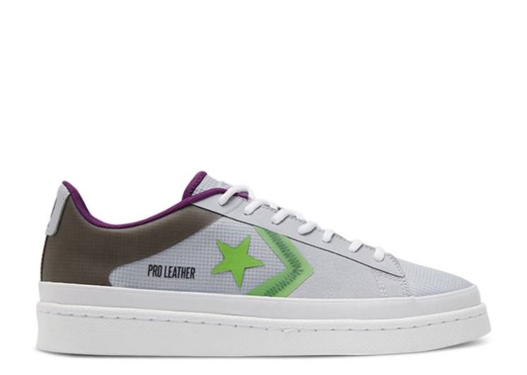 Converse Pro Leather Low - Miami Vibez Gravel/Black/Bold Wasabi