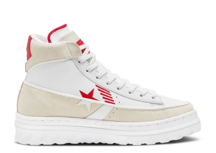 Egret/White/University Red