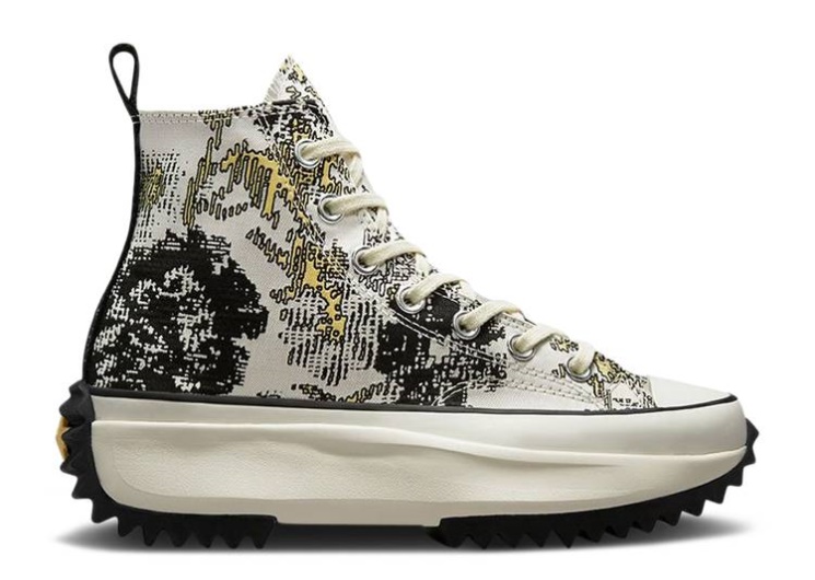 Converse Run Star Hike High - Floral Fusion Saturn Gold/Black/Egret