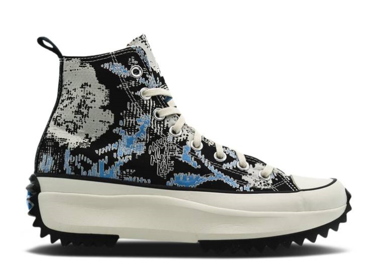 Converse Run Star Hike High - Floral Fusion University Blue/Black/Egret
