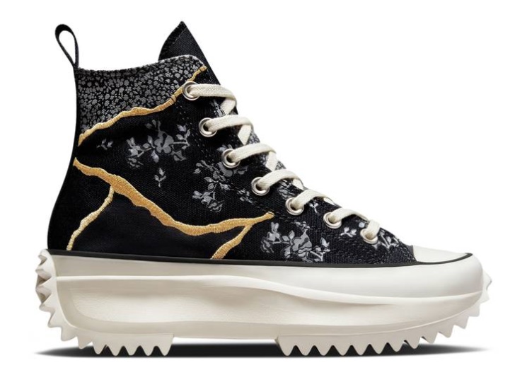 Converse Run Star Hike High - Metallic Floral