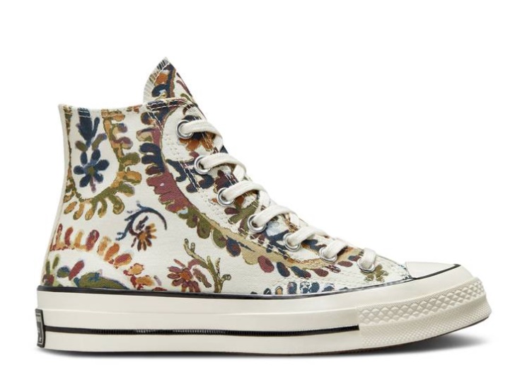 Converse Wmns Chuck 70 High - Fall Florals Egret/Field Surplus/Wheat