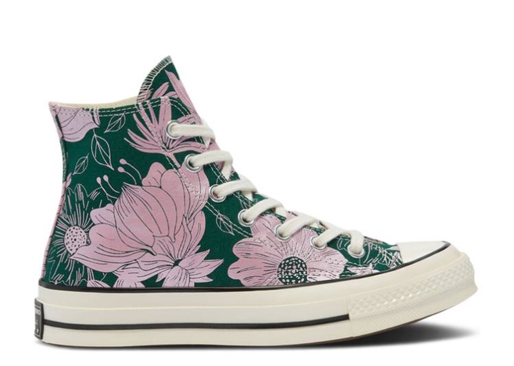 Converse Wmns Chuck 70 High - Vintage Floral Midnight Clover/Pink Glaze