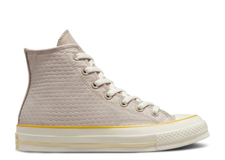 Converse Wmns Chuck 70 Textured High - Papyrus Amarillo