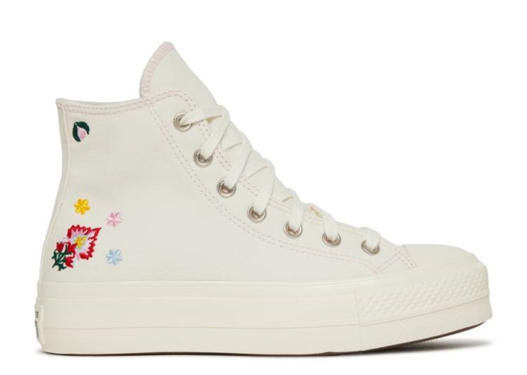 Converse Wmns Chuck Taylor All Star Lift Platform High - Floral Embroidery