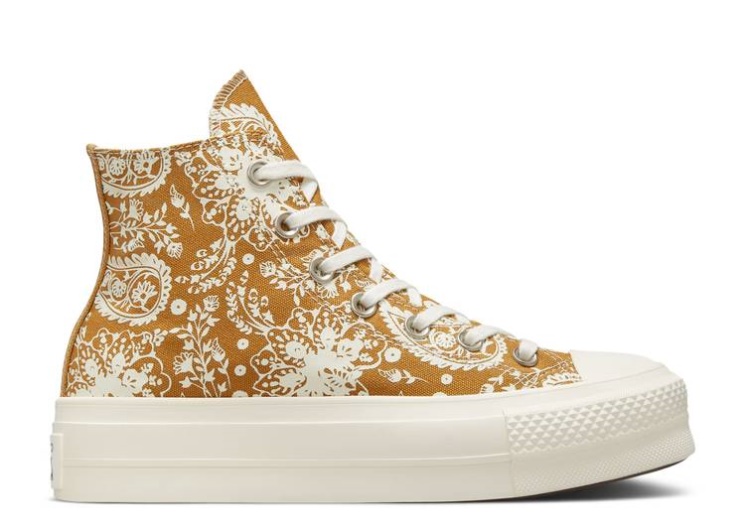 Converse Wmns Chuck Taylor All Star Platform High - Fall Florals Wheat/Egret/Black