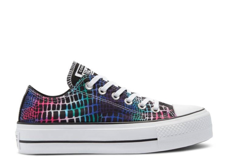 Converse Wmns Chuck Taylor All Star Platform Low - Digital Daze Black/Hyper Pink/White