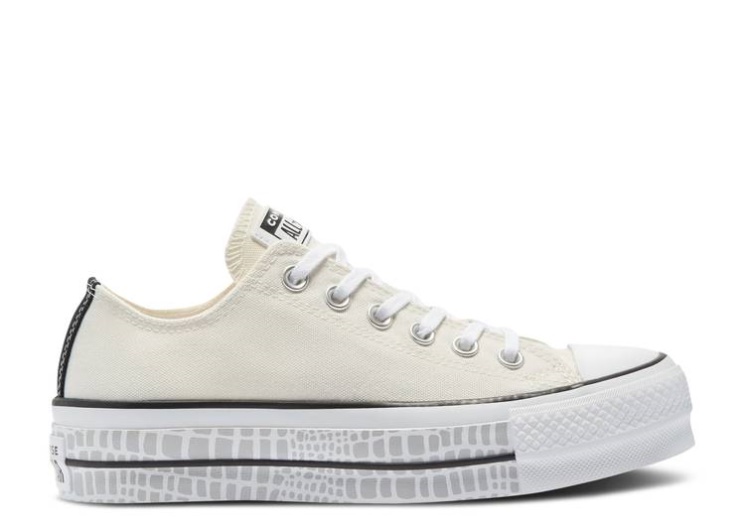 Converse Wmns Chuck Taylor All Star Platform Low - Digital Daze Egret/White/Black