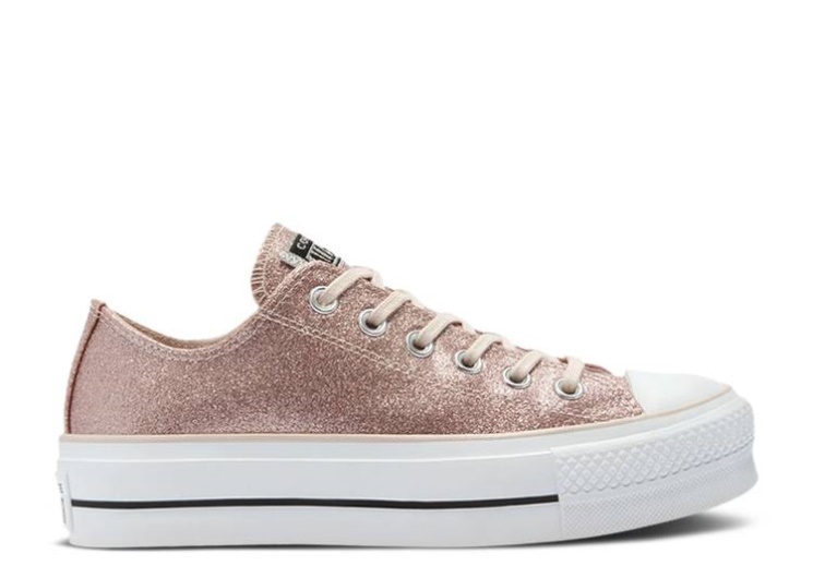 Converse Wmns Chuck Taylor All Star Platform Low - Silt Red Glitter