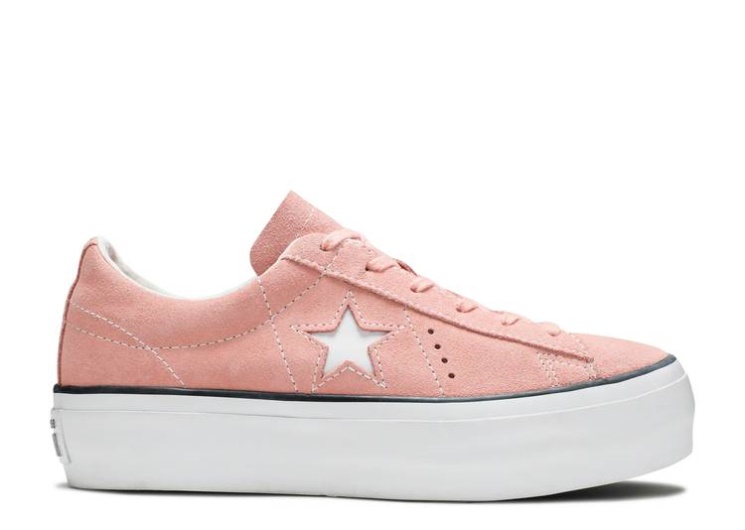 Converse Wmns One Star Platform Low - Bleached Coral