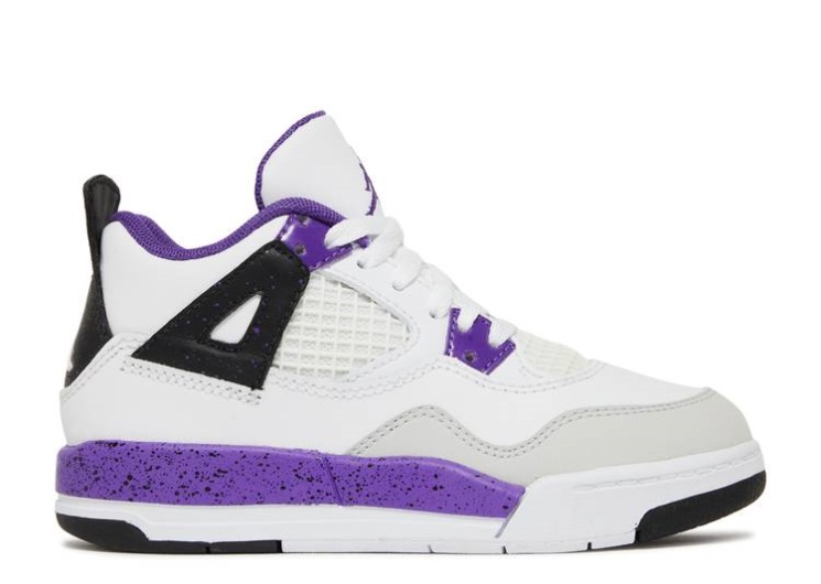 Jordan 4 Retro Ps White/Ultra Violet/Grey