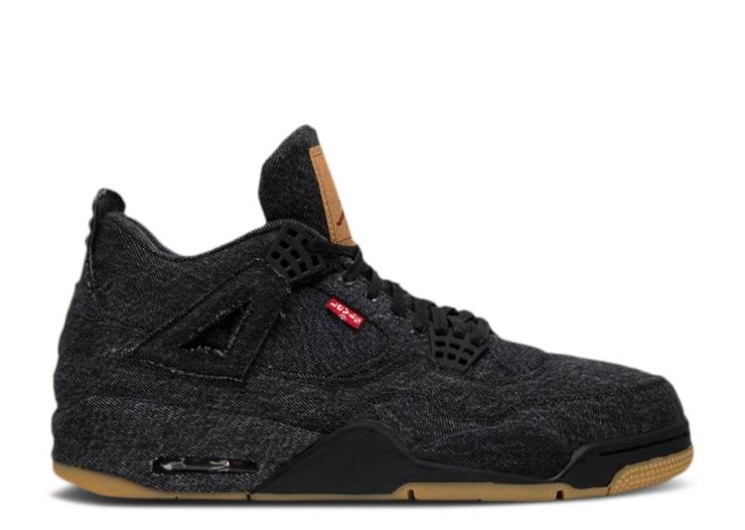 Levis X Air Jordan 4 Retro - Black Denim Sample