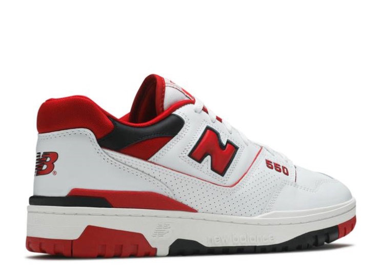 New Balance 550 - White Team Red