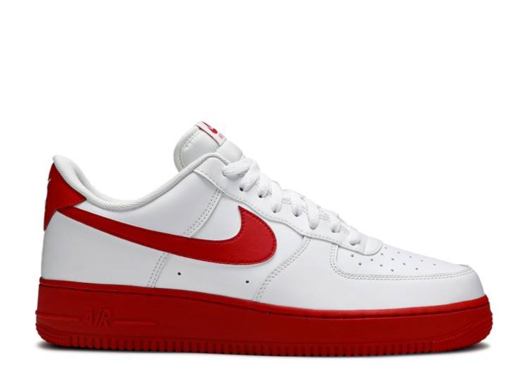 Nike Air Force 1 Low - White Red Sole