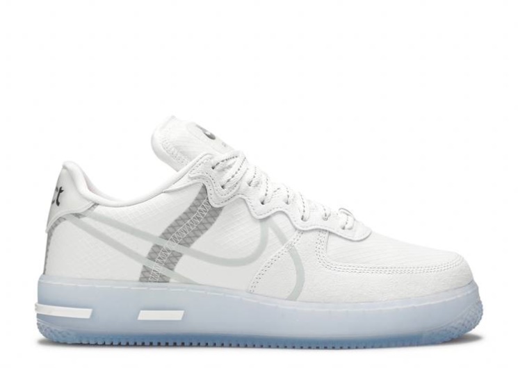 Nike Air Force 1 React Qs - White Ice
