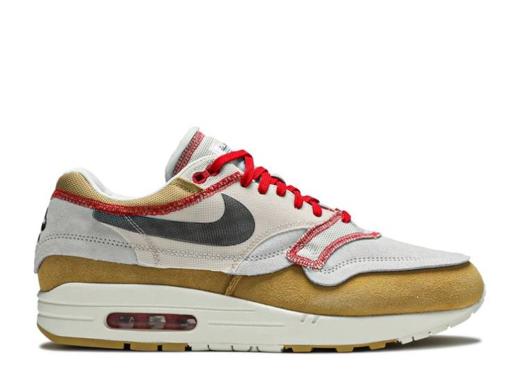 Nike Air Max 1 - Inside Out Club Gold/Black/Platinum/Red